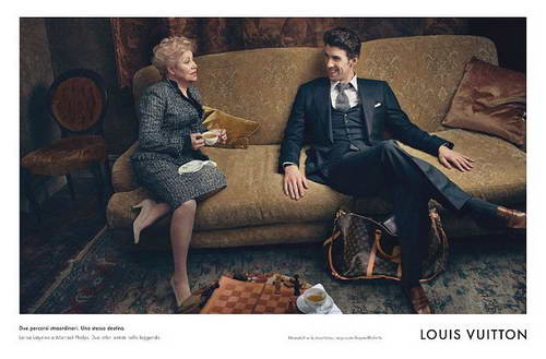 Лариса Латынина и Майкл Фелпс в рекламе Louis Vuitton
