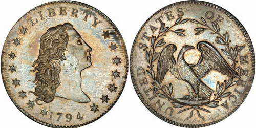 Серебряный доллар 1794 года