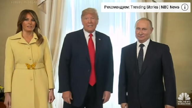 Лицо Мелании Трамп после встречи с Путиным