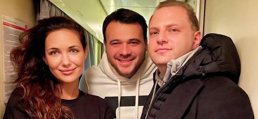 Екатерина Климова, Эмин Агаларов и Борис Рубиновский