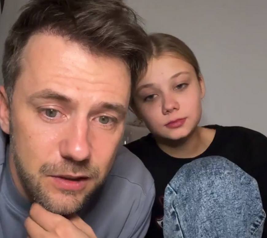Иван Жидков и 13-летняя дочь Мария от Татьяны Арнтгольц