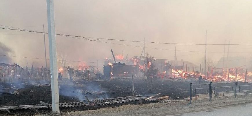 Пожар в Сосьва Свердловской области