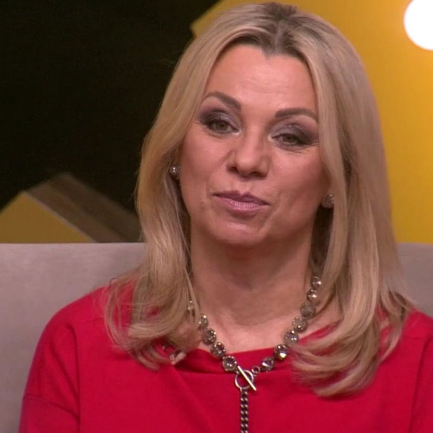 Салтыкова в телестудии