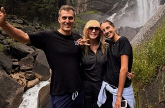 Орбакайте с мужем и Клавдией в горах